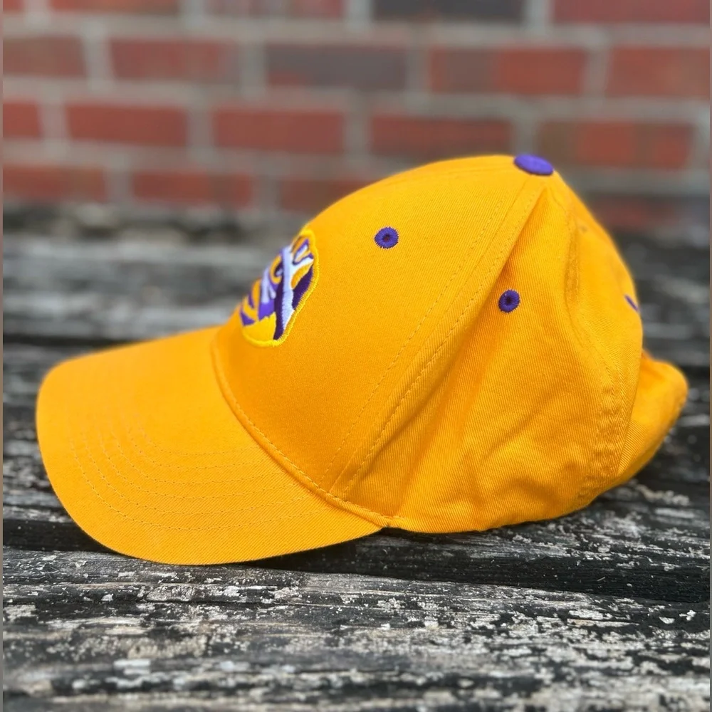 Captivating Headgear LSU Tigers Adjustable Yellow Baseball Cap Hat Eye of Tiger